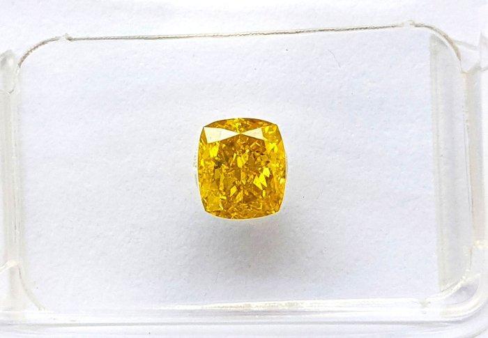 1 pcs Diamant (Natuurlijk gekleurd) - 0.57 ct - Cushion -, Sieraden, Tassen en Uiterlijk, Edelstenen