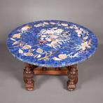 Salontafel - Lapis Lazuli, Marmer, walnoothout