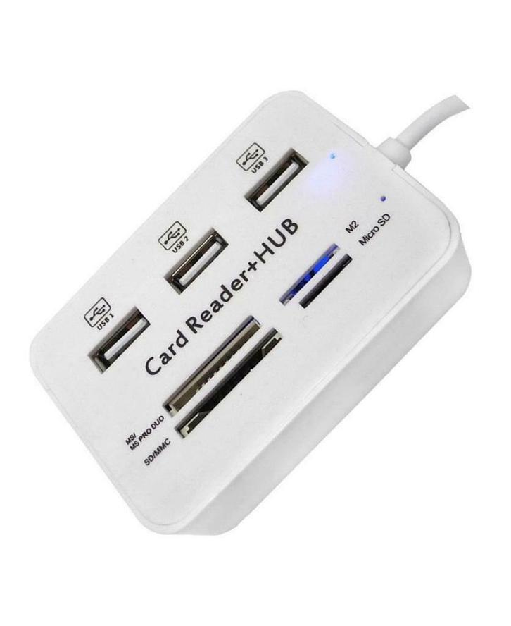 USB Hub 3 Poorten Splitter & Geheugenkaartlezer, Computers en Software, Geheugenkaartlezers, Nieuw, Ophalen of Verzenden