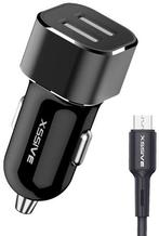 XSSIVEXssive C29N Duo Car Charger + Micro Cable 2.4A - Zwart, Ophalen of Verzenden, Nieuw