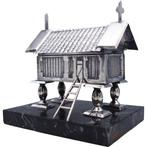 sculptuur, Granero, Hórreo - 16 cm - .925 zilver, Antiek en Kunst