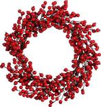 Tweedekans | House of Seasons Kerstkrans Bessen - Ø50 cm -, Diversen, Kerst, Ophalen of Verzenden, Zo goed als nieuw