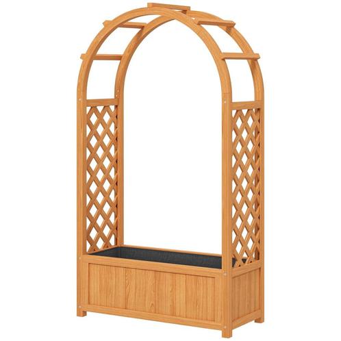 TRUUSK Verhoogde Plantenbak Met Klimrek, Gebogen Dak Trellis, Tuin en Terras, Bloembakken en Plantenbakken, Nieuw, Verzenden