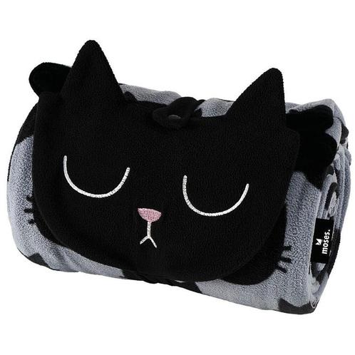 Knuffeldeken Ed the Cat - Uit Gerecyclede PETflessen - 1,6x1, Huis en Inrichting, Woonaccessoires | Plaids en Woondekens, Nieuw