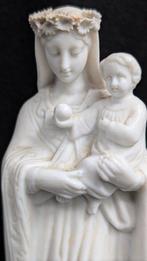 Beeld - Heilige maria met kindje Jezus - 24,5 cm - Biscuit