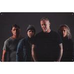 Wandbord -  Metallica The Band, Nieuw, Ophalen of Verzenden