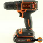 Black &amp; Decker BDCDC18 Accuboormachine + 2x Accu &amp;, Doe-het-zelf en Verbouw, Gereedschap | Boormachines, Ophalen of Verzenden