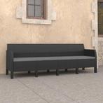 vidaXL Tuinbank 4-zits met kussens PP rattan, Verzenden, Nieuw