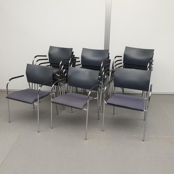 Thonet stoel - grijze stof, Huis en Inrichting, Stoelen, Ophalen of Verzenden