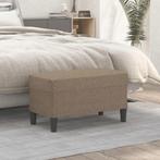 vidaXL Bankje 70x35x41 cm stof taupe, Huis en Inrichting, Banken | Bankstellen, Verzenden, Nieuw, Stof, Minder dan 150 cm