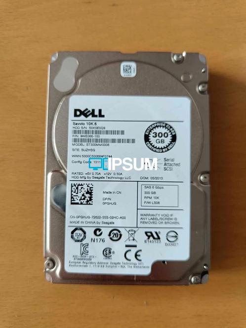 Dell Seagate Savvio 10K.6 ST300MM0006, 300GB SAS schijf, Computers en Software, Harde schijven, Refurbished, Ophalen of Verzenden