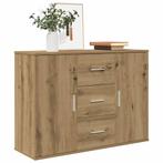 vidaXL Dressoir 90x29,5x65 cm bewerkt hout artisanaal, Huis en Inrichting, Verzenden, Nieuw, 50 tot 100 cm, 25 tot 50 cm