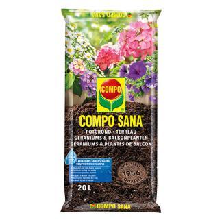 Bloeiende planten en geraniums potgrond | Compo | 20 liter, Tuin en Terras, Aarde en Mest, Verzenden