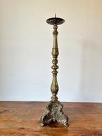 Kandelaar - Koper - Grote Kerkkandelaar - 71 cm - 4,4 kg, Antiek en Kunst
