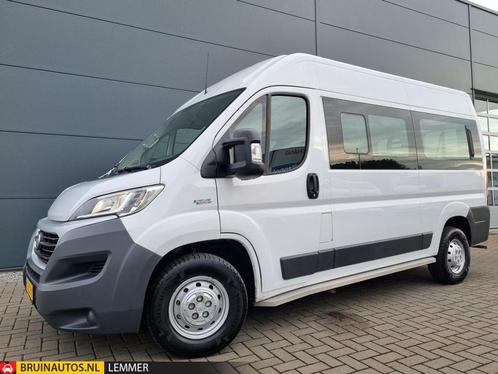 Fiat Ducato combi 3.0 CNG L2H2 Airco 130 PK 9-pers camperomb, Auto's, Bestelauto's, Handgeschakeld, Overige brandstoffen, Wit