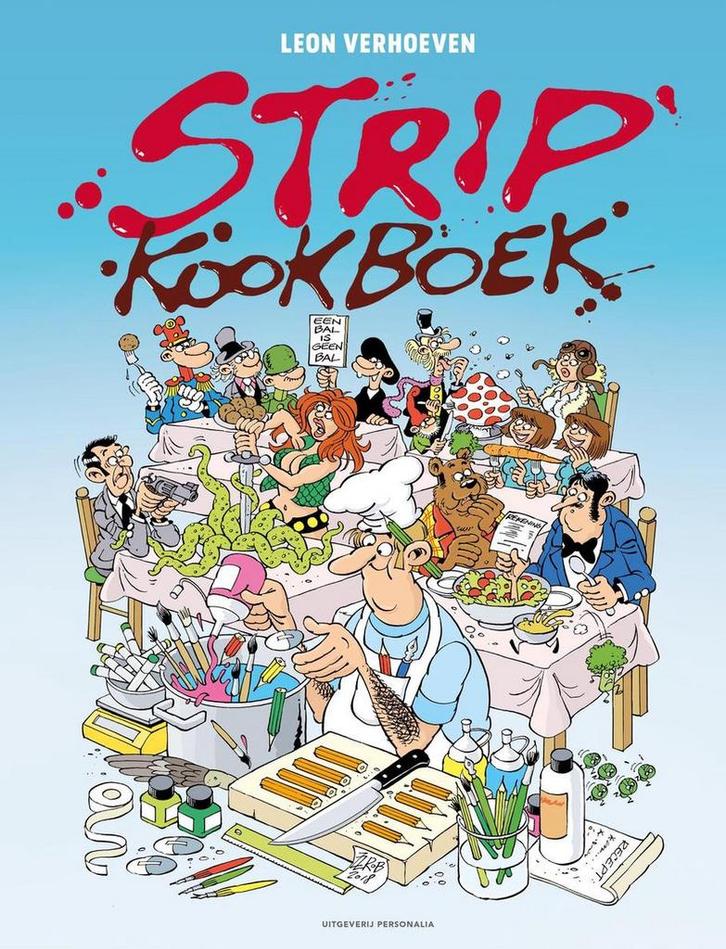 Stripkookboek 9789492840493 Leon Verhoeven, Boeken, Kinderboeken | Jeugd | 13 jaar en ouder, Zo goed als nieuw, Verzenden