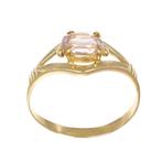 Ring - 18 karaat Geel goud - 0.75ct. tw. Quartz, Nieuw