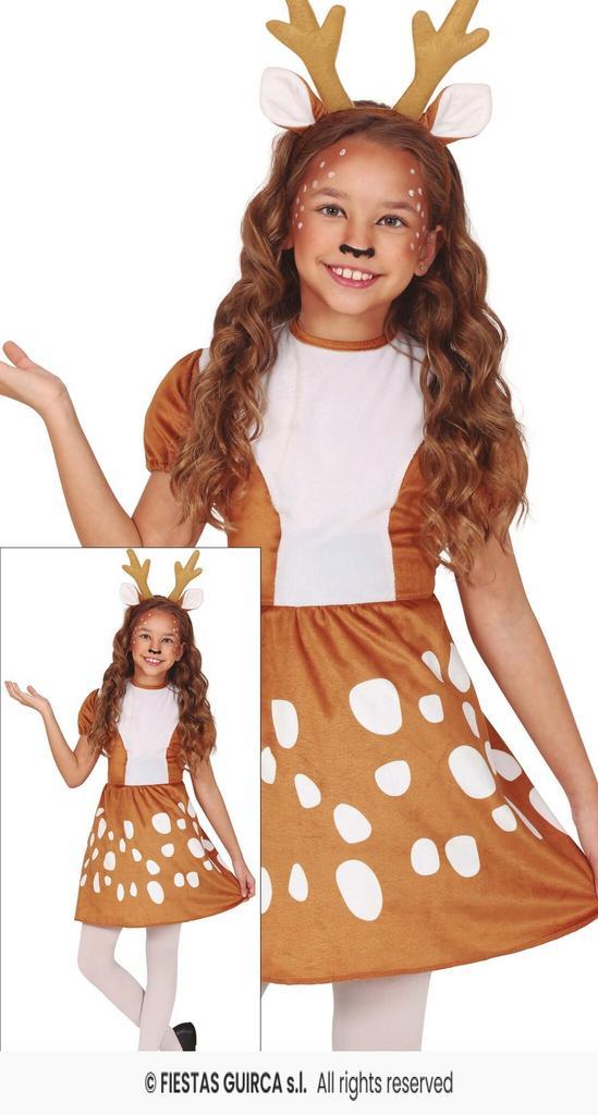 Rendier Jurkje met Diadeem Gewei Kind, Kleding | Dames, Carnavalskleding en Feestkleding, Nieuw, Ophalen of Verzenden