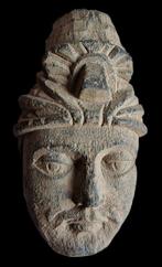 Gandhara Gandhara Grijze Schist Bodhisattva Hoofd - 12 cm