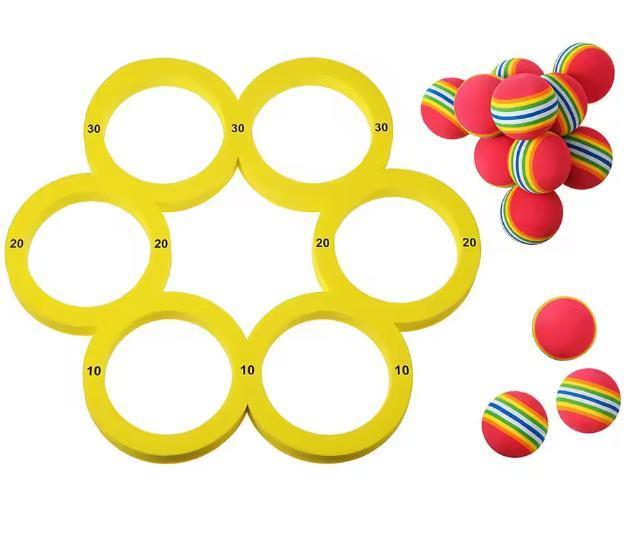 Drijvende Zwembad Gooispel: Ring &amp; 10 Ballen voor Jong, Tuin en Terras, Zwembad-toebehoren, Nieuw, Verzenden