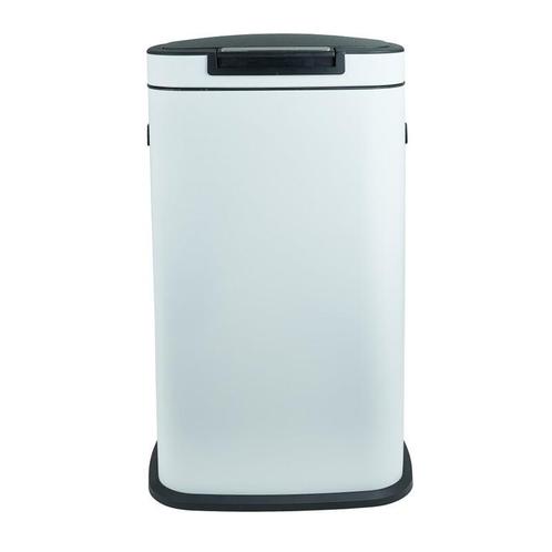 Afvalemmer push - wit - 38 liter, Huis en Inrichting, Woonaccessoires | Prullenbakken, Verzenden