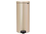 Brabantia NewIcon - Prullenbak - 30 liter - Metallic Gold, Verzenden, Zo goed als nieuw