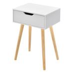 Bijzettafel nachtkastje Oestersund met lade 60x40x29,5 cm wi, Huis en Inrichting, Tafels | Bijzettafels, Verzenden, Nieuw