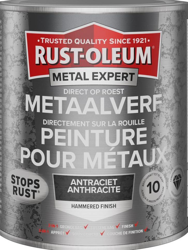 Rust oleum metal expert metaalverf direct op roest hamerslag, Doe-het-zelf en Verbouw, Verf, Beits en Lak, Nieuw, Verzenden