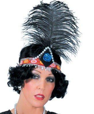 Charleston haarband met veer, Kleding | Dames, Carnavalskleding en Feestkleding, Nieuw, Ophalen of Verzenden