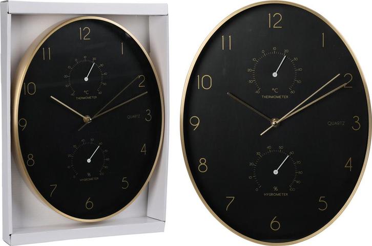 Ovale wandklok hygrometer thermomet van €19,99 voor €16,00, Kinderen en Baby's, Speelgoed | Overig, Ophalen of Verzenden