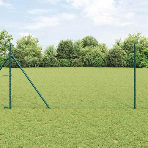vidaXL Hexagon Hek Groen 1,2 x 10 m Staal, Tuin en Terras, Schuttingen, Nieuw, IJzer, Verzenden