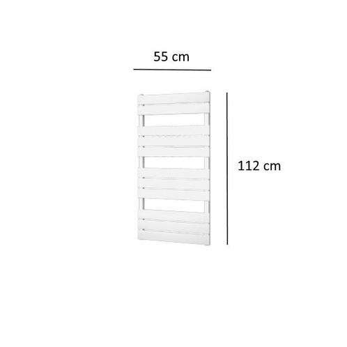 Designradiator Plieger Genua 558 Watt Zijaansluiting 112x55, Doe-het-zelf en Verbouw, Verwarming en Radiatoren, Ophalen of Verzenden