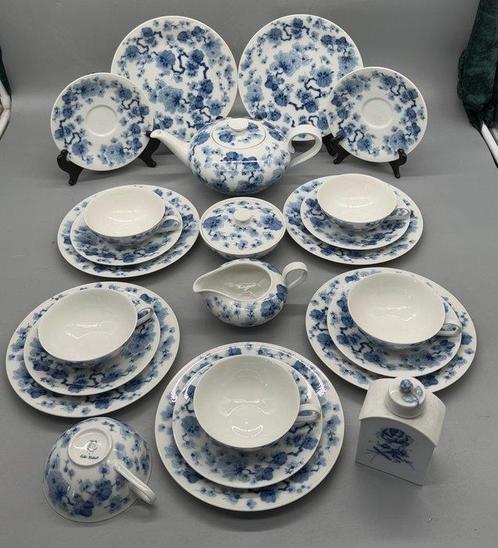 Koffie- en theeservies - Heinrich Teeservice – Echt Kobalt, Antiek en Kunst, Antiek | Meubels | Tafels