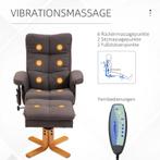 TRUUSK Relaxfauteuil Massagestoel Met Voetenbank Opbergruimt, Verzenden, Nieuw