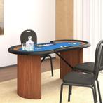 vidaXL Pokertafel voor 10 spelers met fichebak 160x80x75 cm, Huis en Inrichting, Verzenden, Nieuw
