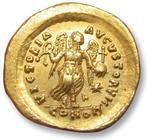 Romeinse Rijk. Theodosius II (402-450 n.Chr.). Tremissis, Postzegels en Munten, Munten | Europa | Niet-Euromunten