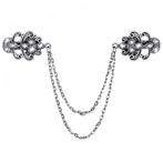 Fako Bijoux - Vestsluiting - Vestclip - Krullen Strass Met, Verzenden, Nieuw