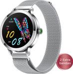 Golden Sound AMOLED Smartwatch Dames - 3 extra bandjes -, Sieraden, Tassen en Uiterlijk, Smartwatches, Ophalen of Verzenden, Zo goed als nieuw