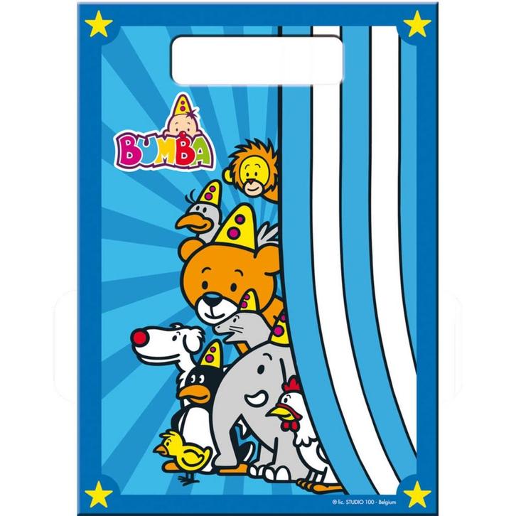 Bumba Plastic Uitdeelzakjes 30x18cm 8st.**, Hobby en Vrije tijd, Taarten en Cupcakes maken, Nieuw, Verzenden