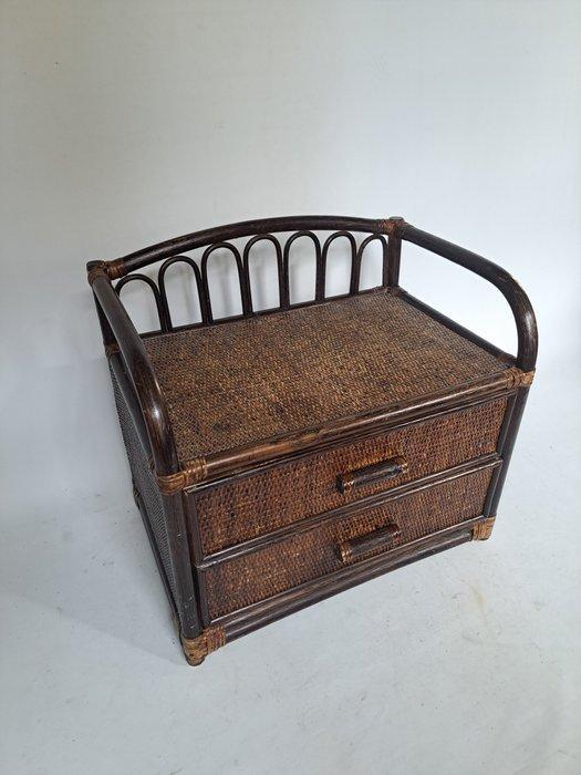 Kast - Rattan, manou - Ladekastje, Antiek en Kunst, Kunst | Designobjecten