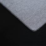 Rond Hoogpolig Vloerkleed | Pouffy | Zwart | 120x120 cm, Verzenden, Nieuw