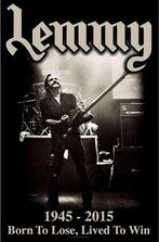 Lemmy - Lived to Win - Textielposter officiële merchandise, Verzenden, Nieuw, Poster, Artwork of Schilderij