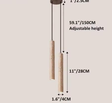 Japanse LED Hanglamp – Lange Buis, Hout en Modern Design, Huis en Inrichting, Lampen | Hanglampen, Nieuw, Verzenden