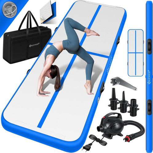 KESSER® Gymnastiekmat - Airtrack - Turnmat - 3M - Blauw, Huis en Inrichting, Overige Huis en Inrichting, Nieuw, Verzenden