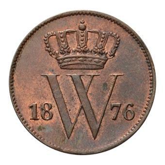 1 Cent 1876 Willem III Pr-, Postzegels en Munten, Munten | Nederland, Verzenden