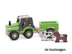 houten tractor met aanhanger - tractor in 3 uitvoeringen, Kinderen en Baby's, Speelgoed | Houten speelgoed, Ophalen of Verzenden