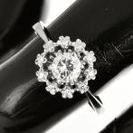 Cocktailring - 18 karaat Witgoud Diamant (Natuurlijk) -