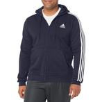 -10% Adidas  Adidas Heren essentials 3 stripes fleece hoodie, Verzenden, Nieuw, Blauw
