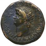 Romeinse Rijk. Nero (54-68 n.Chr.). Dupondius Roma, Postzegels en Munten, Munten | Europa | Niet-Euromunten