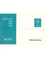 1973 MERCEDES BENZ E KLASSE DIESEL INSTRUCTIEBOEKJE DUITS, Auto diversen, Handleidingen en Instructieboekjes